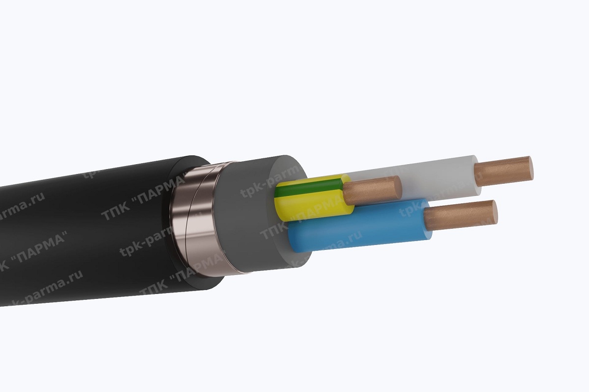 Фотография провода Кабель ВВГЭ 3х1,5 - 1кВ