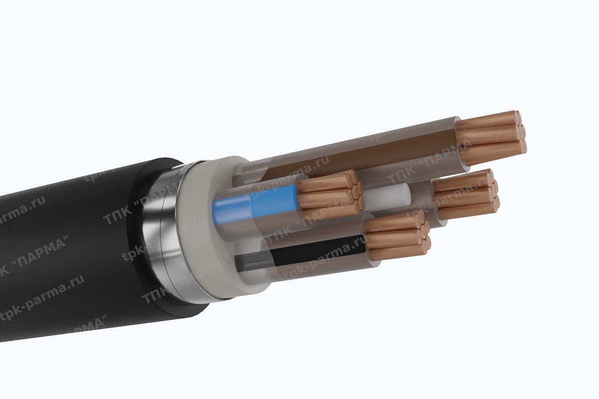 Фотография провода Кабель ПвБбШп(г) 3х185+1х95 - 1кВ