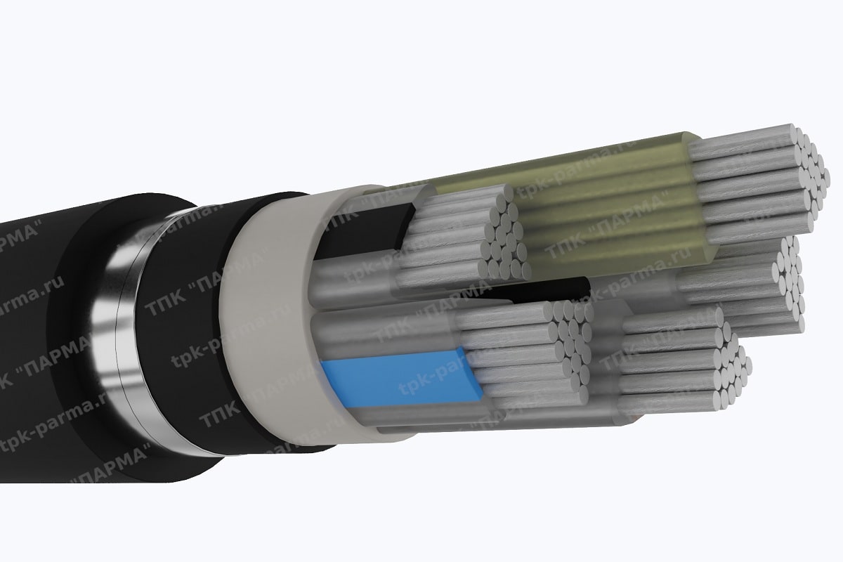 Фотография провода Кабель АПвзБбШп 5х120 - 1кВ