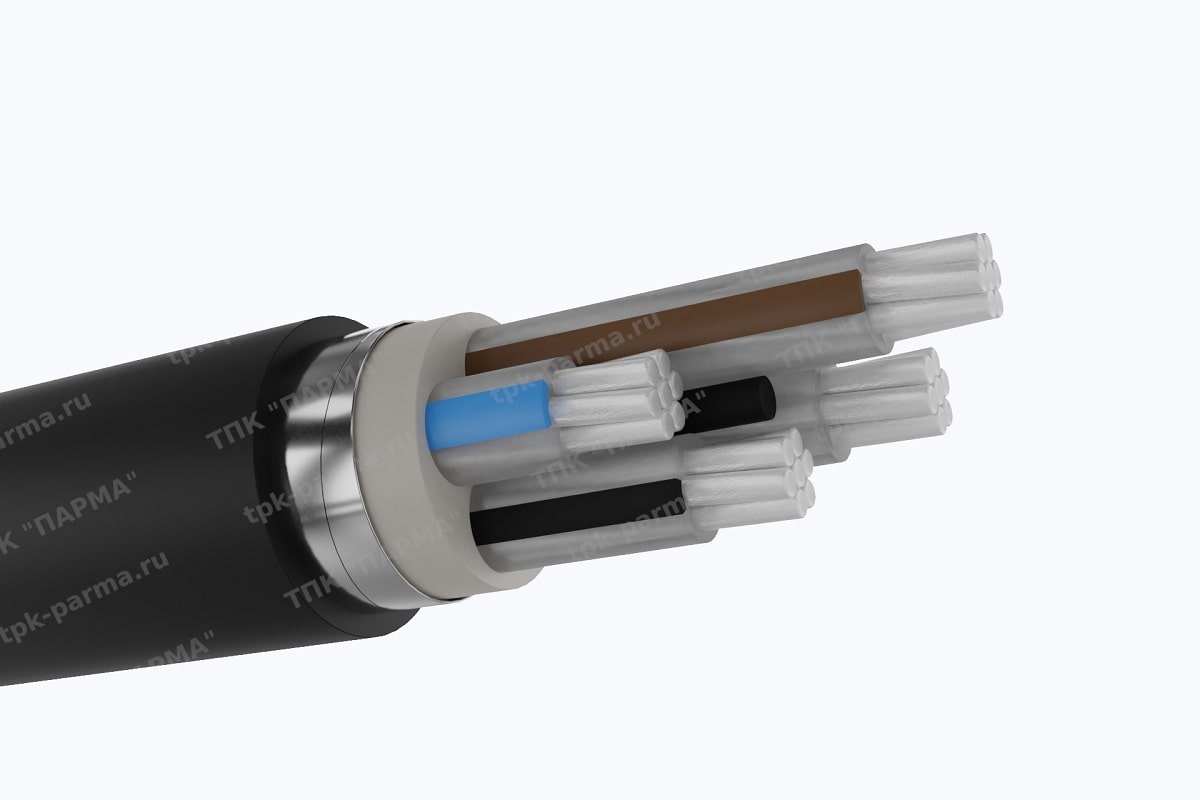 Фотография провода Кабель АПвБбШп 4х6 - 1кВ