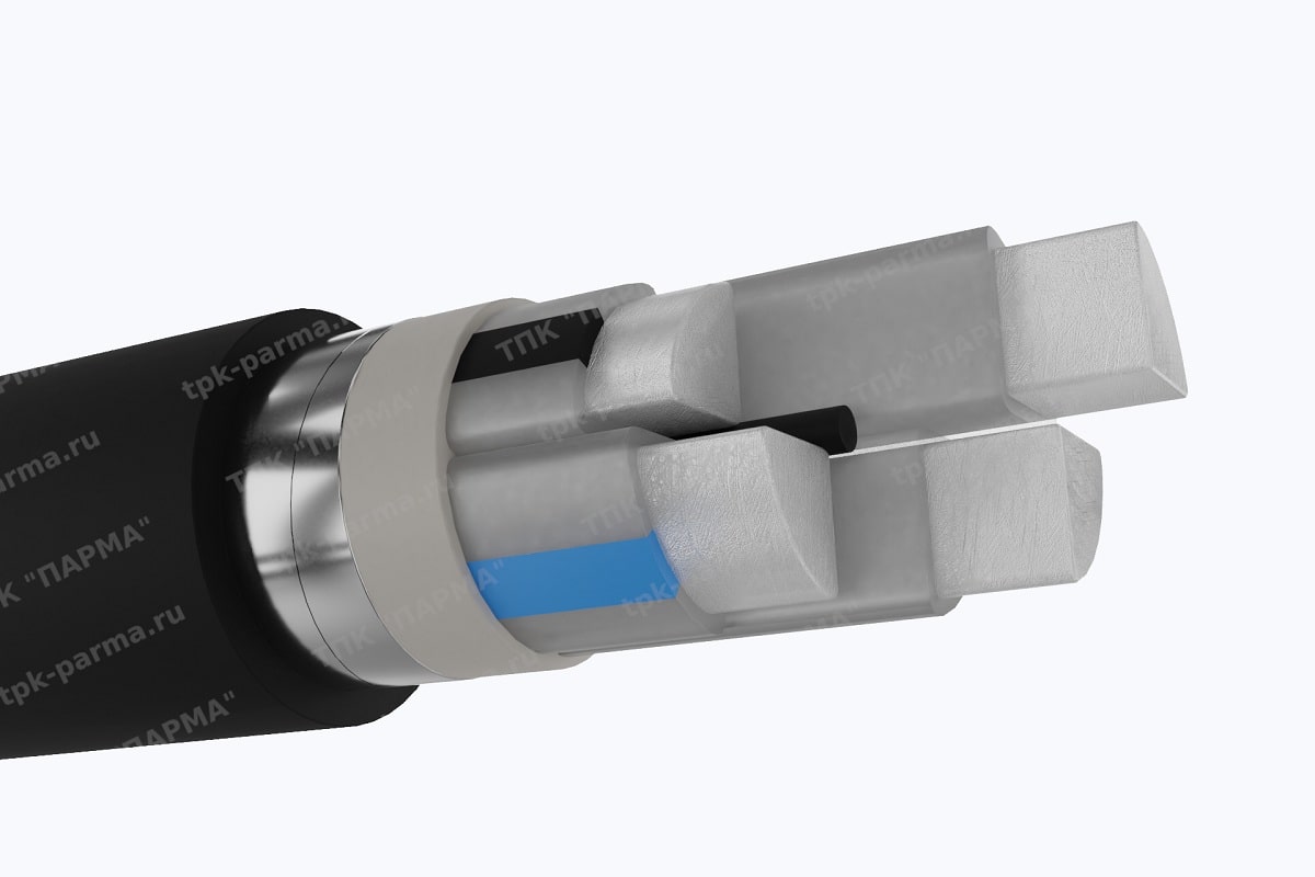Фотография провода Кабель АПвБШп 3х185+1х95 - 1кВ