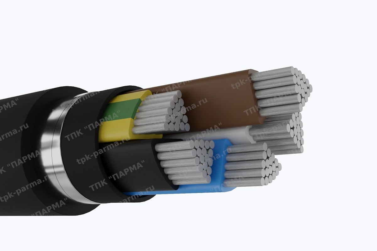 Фотография провода АПвБбШнг(A)-LS 5х25 - 1кВ