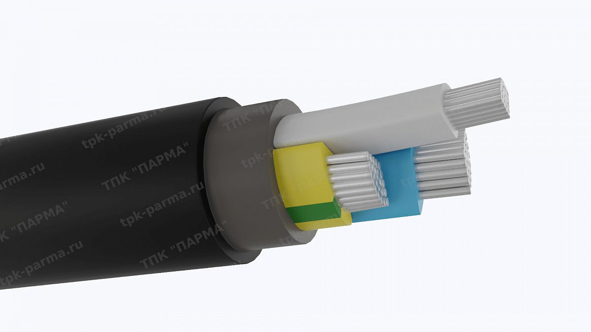 Фотография провода Кабель АВВГ 3х95+1х50 - 1кВ