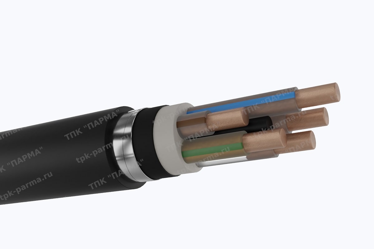 Фотография провода Кабель ПвзБбШп 5х6 - 1кВ