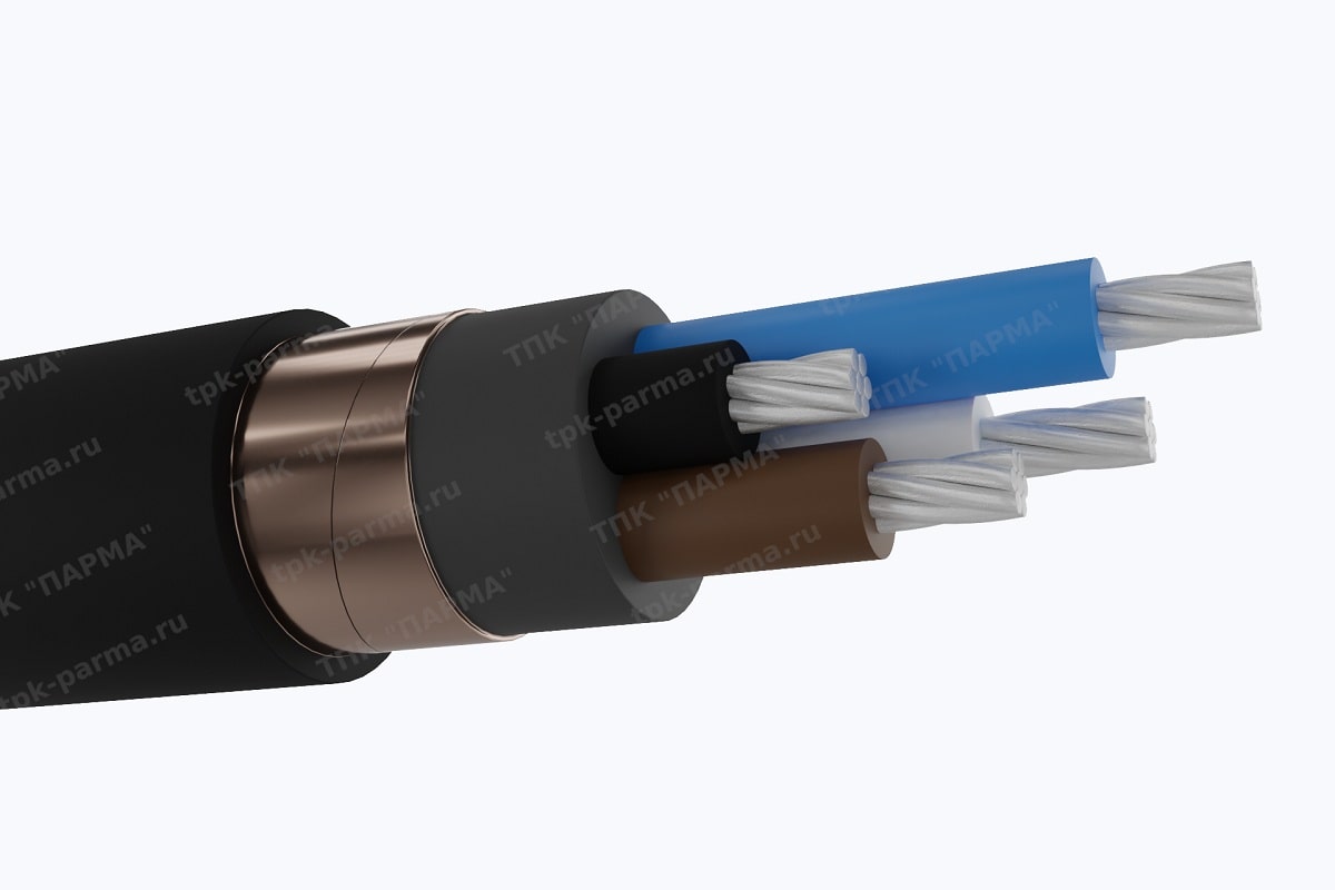 Фотография провода Кабель АПвВГЭ 4х16/16 - 1кВ