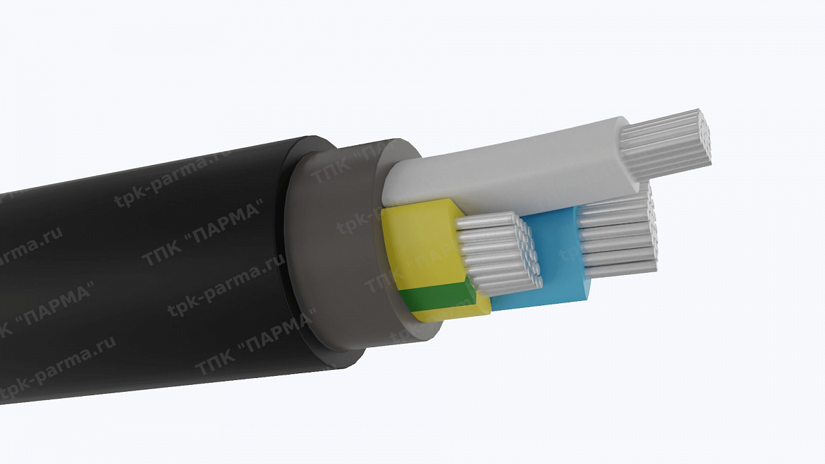 Фотография провода Кабель АВВГнг(A)-LS-ХЛ 3х240+1х120 - 1кВ
