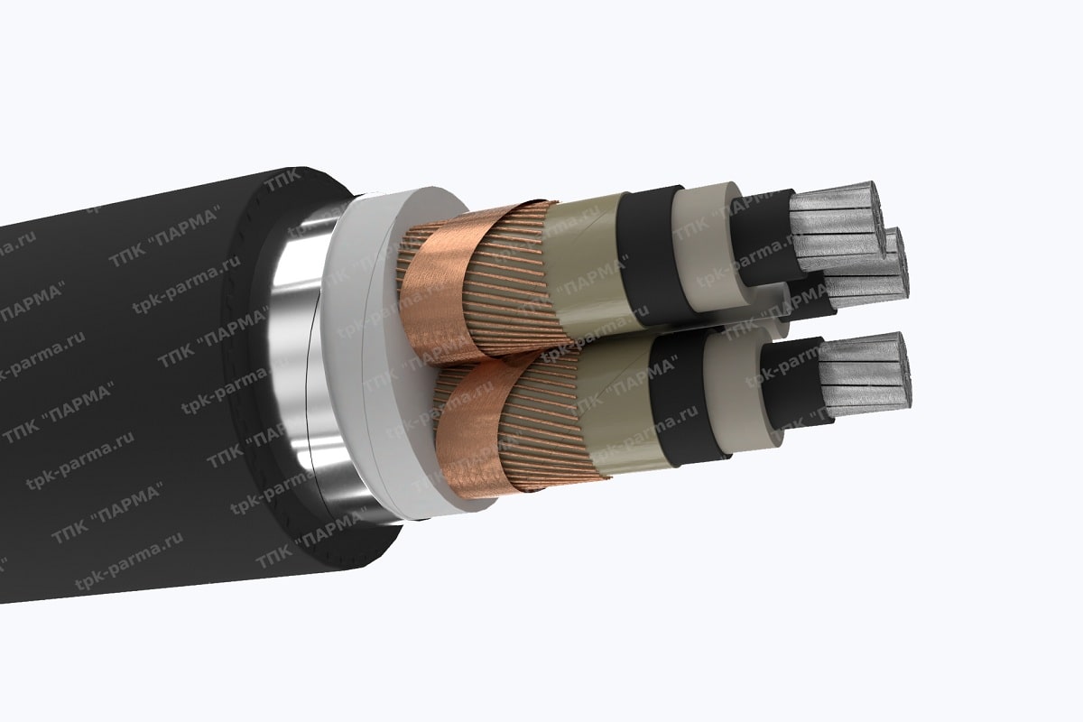 Кабель АПвБВнг(A)-LS 3х120/25 - 10кВ