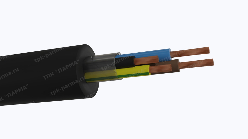 Фотография провода Кабель КГТП-ХЛ 3х6,0+1х4,0