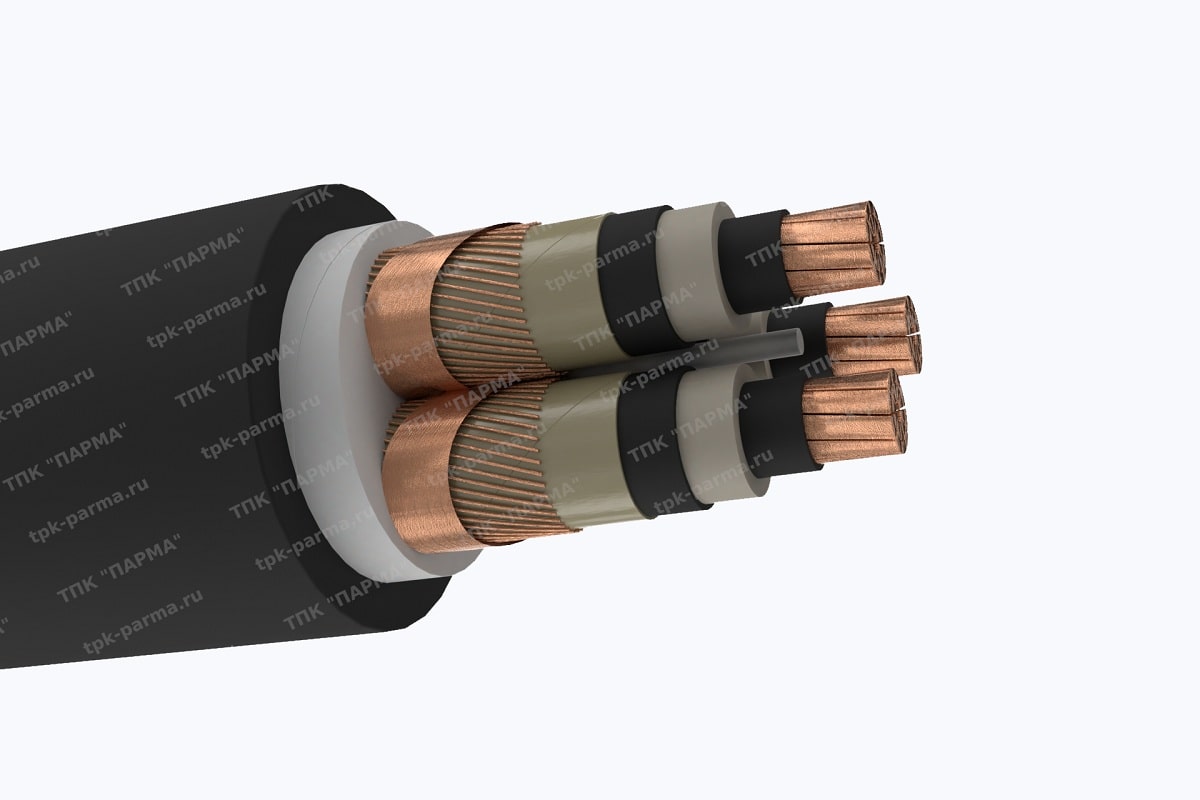 Фотография провода Кабель ПвВнг(A)-LS 3х150/95 - 10кВ